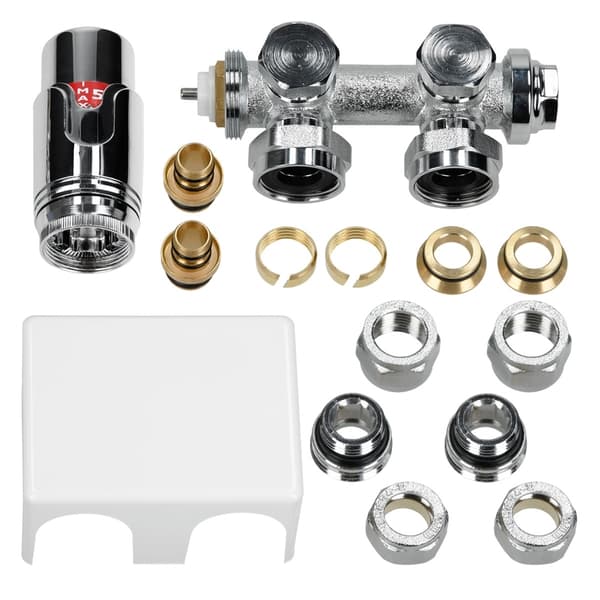 Badrumsradiator Stella 480*1800 Vit + Universal