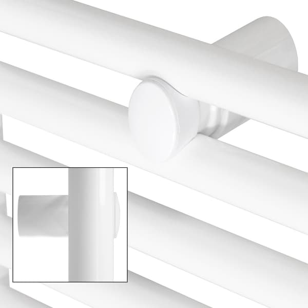 Køler Håndklæde ECD Germany Model Sahara 500 x 1500 mm hvid lige med medium forbindelse håndklædeholder