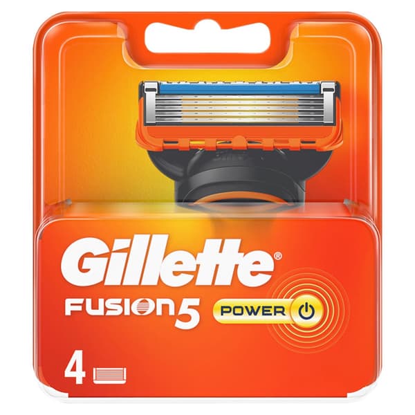 Gillette Fusion 5 Power Rakblad 4-pack