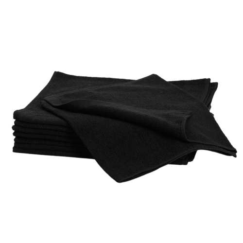 Towel Black 34x82 cm 10st - Handduk
