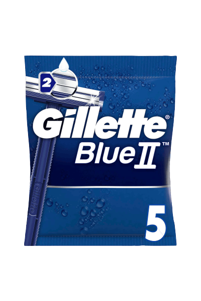 GILLETTE BLUE II RAZORS (5 PACK)