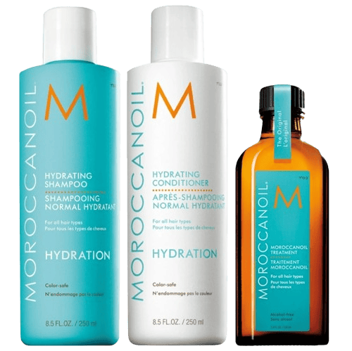 Moroccanoil Hydration Trio – Schampo, Balsam & Originalolja