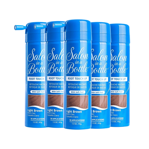 Salon In A Bottle Root Touch Up Spray Light Brown 43ml x5