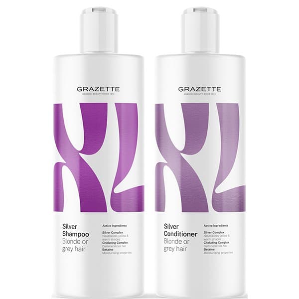 Grazette XL Silverkit Shampoo 400ml + Silver Conditioner 400ml - Duo