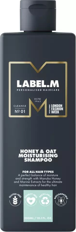 Label.m Honey & Oat Moisturising Shampoo 300ml - Schampo
