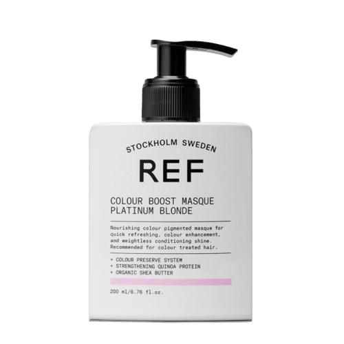 REF Colour Boost Mask Platinum Blonde 200ml - Hårinpackning