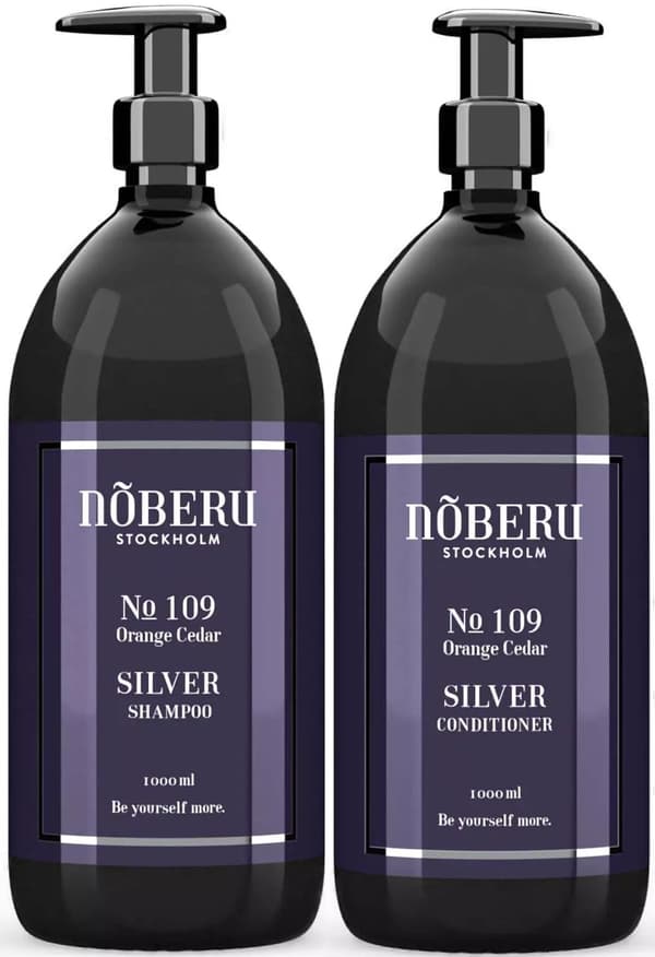 Nõberu Stockholm Silver Bundle Shampoo 1000 ml & Conditioner 1000ml - Duo