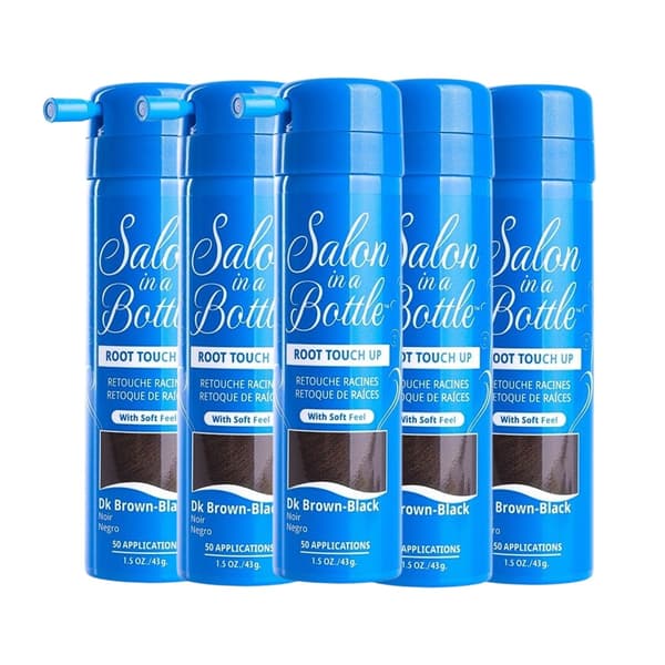 Salon in a Bottle Root Touch Up Spray Mörkbrun Svart 43ml x5
