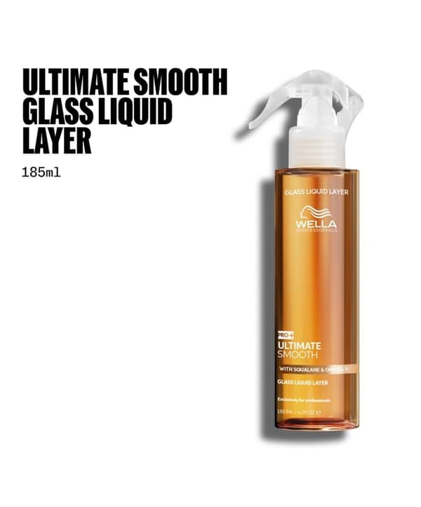 Wella Professionals Ultimate Smooth Glass Liquid Layer 185ml - Inpackning