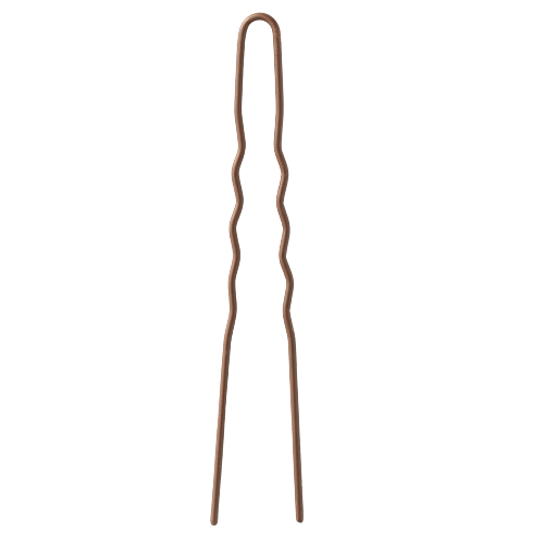 U-formad Hair Pin Brun 67 mm 20st