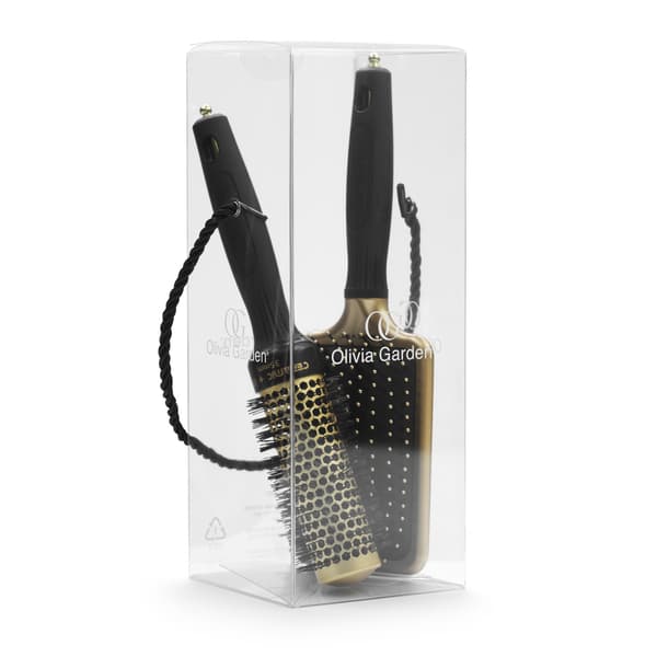 Olivia Garden Ceramic+ion  Black & Gold Limited Edition - Hårborste
