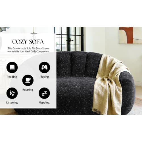 Stjärnhimmel björntass-soffa, rymlig sitsäck med armstöd & fyllning, för vardagsrum & sovrum