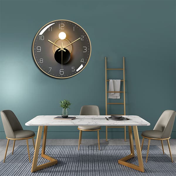 Modell B Modern Tyst Väggklocka, 30 cm Diameter Väggpendel, Lämplig för Vardagsrum, Arbetsrum, Sovrum, Kök