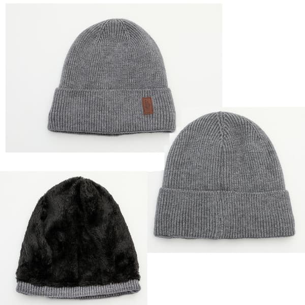 Unisex strikhue, varm og tyk (Sort)