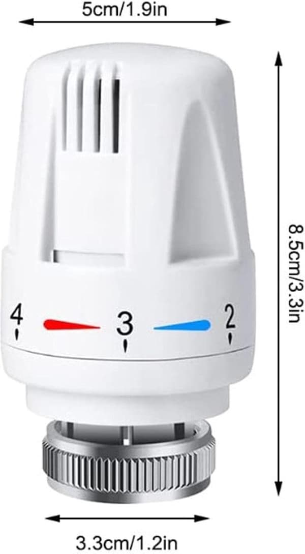 Termostatventil - 4st - för radiatorratt - lämplig för