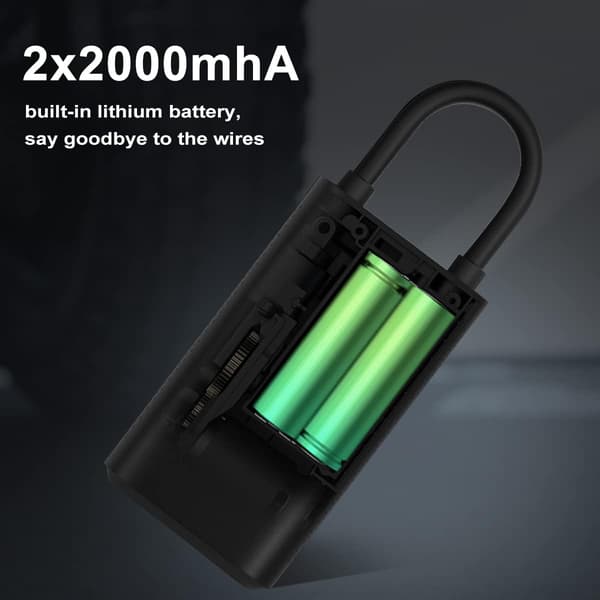 bärbar luftkompressor 1S-cykelpump däckpump bil elektrisk pump, Mini bärbar luftkompressor digital LED L