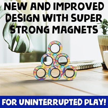 Magnetiska ringleksaker, magneter för vuxna ringleksaker för ångest