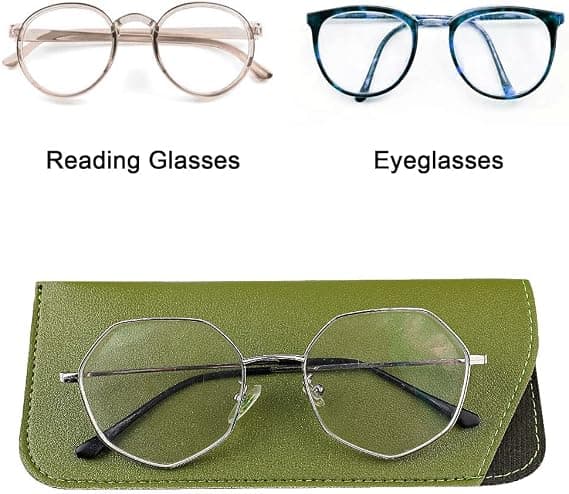 4-pack mjukt glasögonfodral, läderfodral för solglasögon, glas