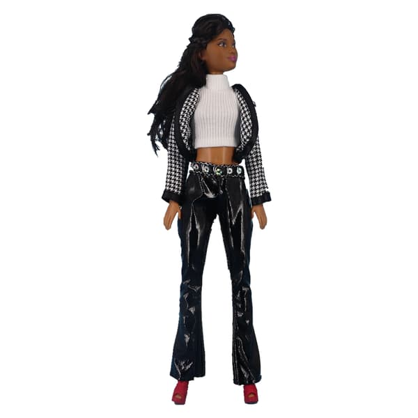 8 delar 30 cm Barbie dockkläder Mode pälströja kappa