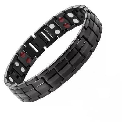 Magnetarmbånd til mænd Smertelindring Titanium Stål Dobbelt
