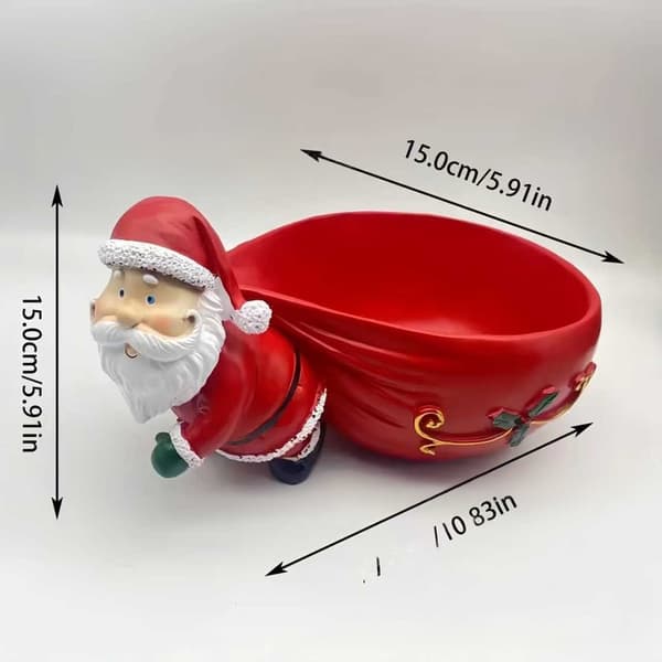 Juldekorativ fruktskål, harts