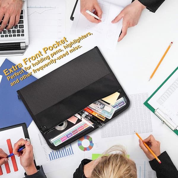 Expanderbara dokumentfickor 13 fickor, A4-dokumentsorterare med Z