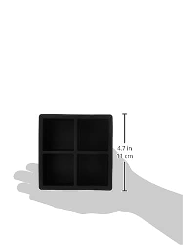 2 silikonisbitsformar, 4 isbitar per form, 11 x 11 x 5 cm bikakeisbitar för hem, hotell
