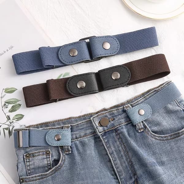 Elastiskt bälte utan spänne (one size) 3-pack
