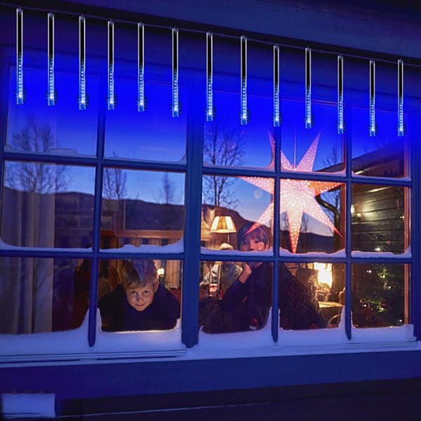 Julbelysning Utomhus, Meteorregn Ljus Fallande Regn Ljus