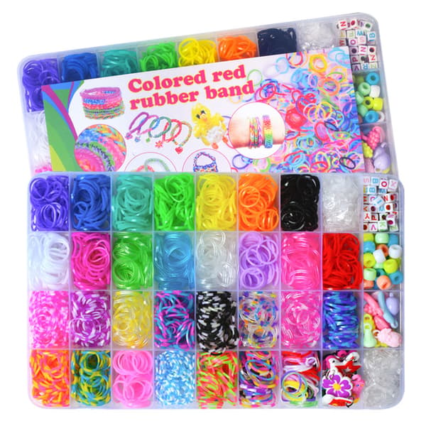 36 gitter vævestol gummibånd regnbueflettede gummibånd DIY e