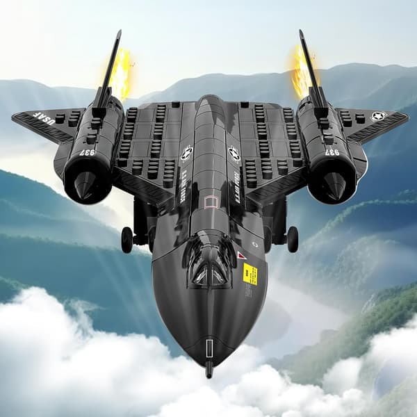 SR-71 stridsflygplan byggsats, lämplig för 8-14-åringar
