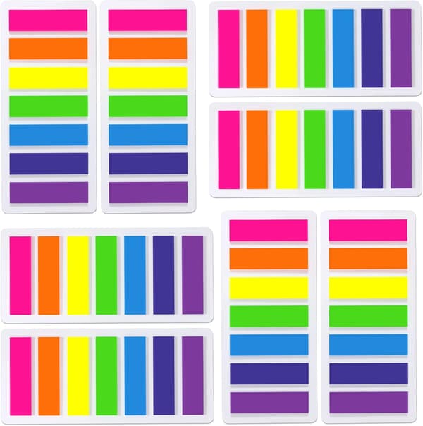 1120 stykker sticky notes, indeksklæbende bogmærker, indeksfaner til ark, rapporter, bøger, brugerdefinerede klæbenoter