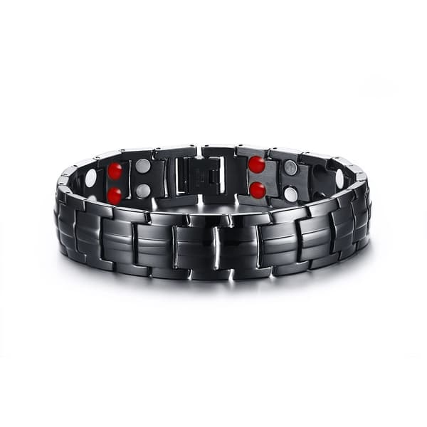 Magnetarmband i titanstål ~ Magnetterapi för män
