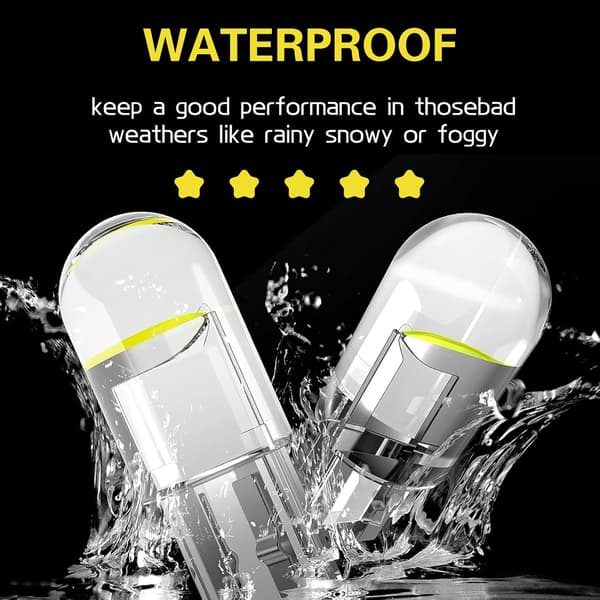 (10PCS) W5W T10 LED-billampor - Bilinteriörbelysning (vit)