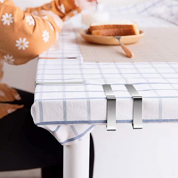12 stk. dugklemmer, justerbare, rustfrit stål