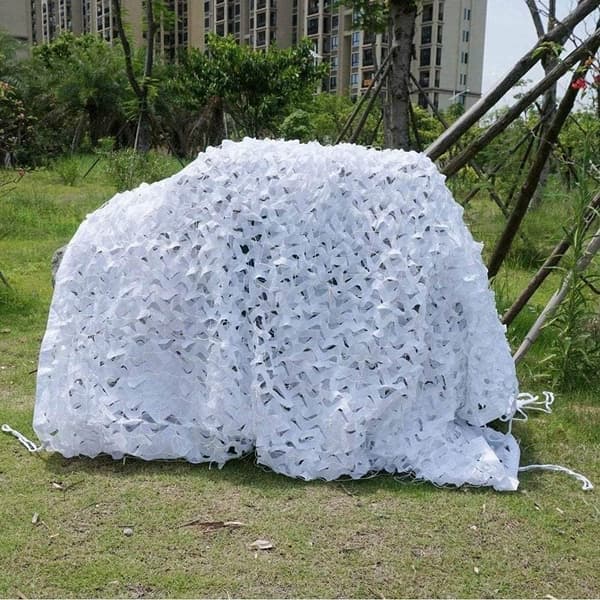 Utomhusskuggnät, 3x6m, vit
