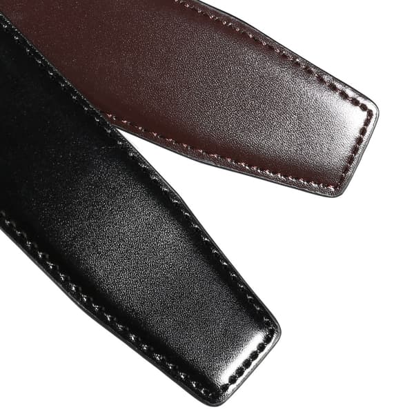 Svart bälte - Herrbälte Läder Jeans Justerbart Herrläder