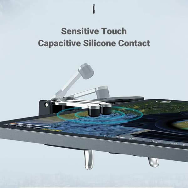 PUBG Gamepad til iPad Tablet Controller 4 Triggere Gamepad Joystick med Roterende Stand til Android iOS Tablet med