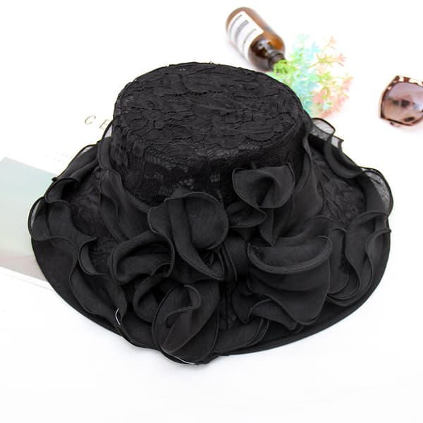 Dame bryllupshat Elegant blonde solhat Strandrejse Sommer