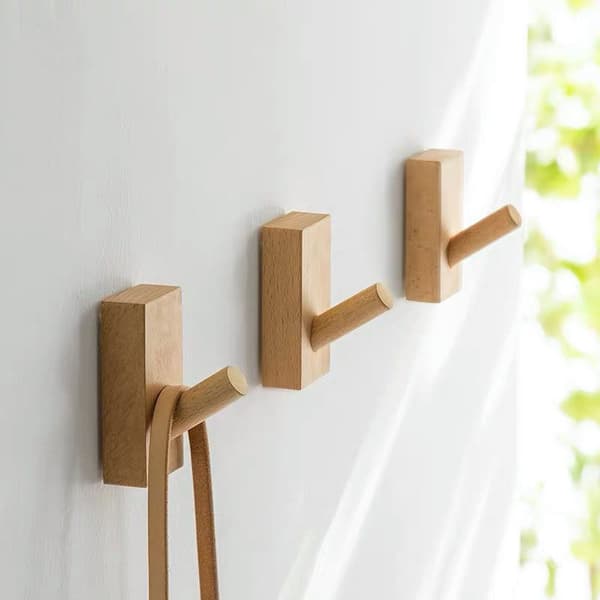 3-pack trähängare kompatibla klädkrokar Träkläder