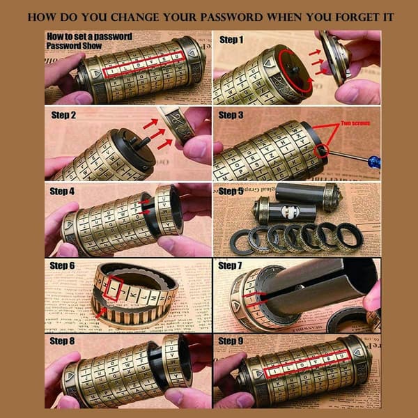 Cryptex Da Vinci Code Mini Cryptex -lukituspulmalaatikot