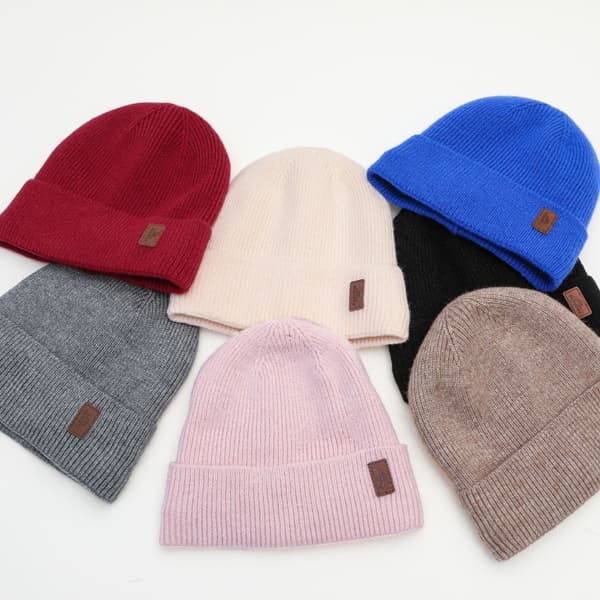 Unisex strikhue, varm og tyk (Beige)