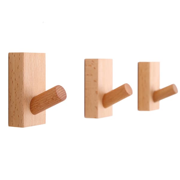 3-pack trähängare kompatibla klädkrokar Träkläder