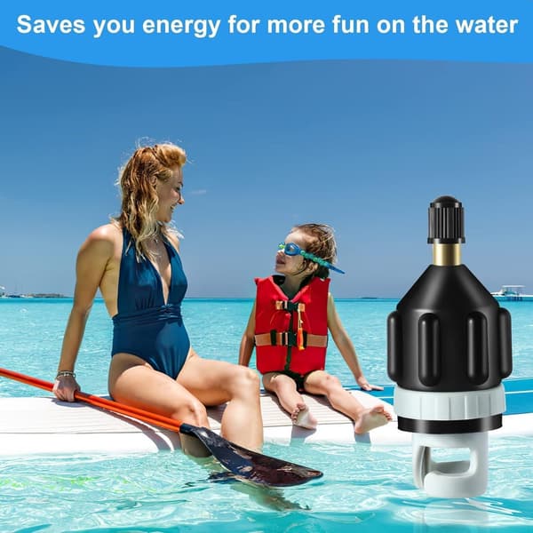 SUP Ventiladapter - 2 Stykker - Kompatibel med SUP, Kajak, R