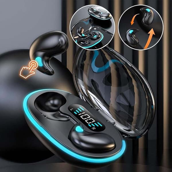 Knogleledningshovedtelefoner med Bluetooth-søvnfunktion, 5.