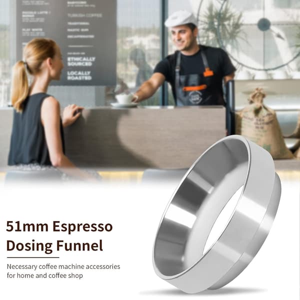 Doseringsring til espressomaskiner, 51 mm doseringsring kaffemaskinetilbehør (1 stk)