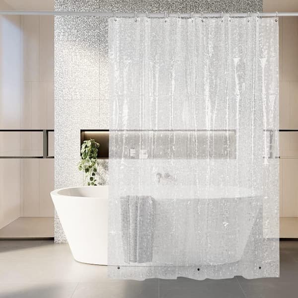 Duschdraperi 180 x 180 cm, mögelresistent, snabbtorkande,