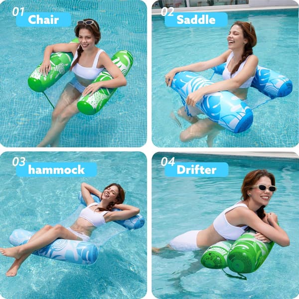 2-pack hängmatta poolflottar för vuxna