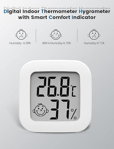 Mini digitalt indendørs hygrometer med høj nøjagtighed, termometer, T