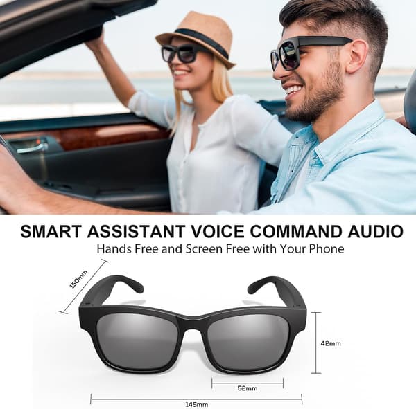 Smarte briller - Bluetooth-forbindelse - opkald, musikafspilning